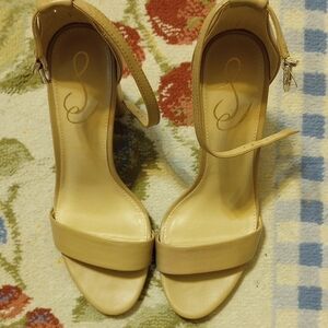 Sam Edelman Tan Classic Heels with Medium Height